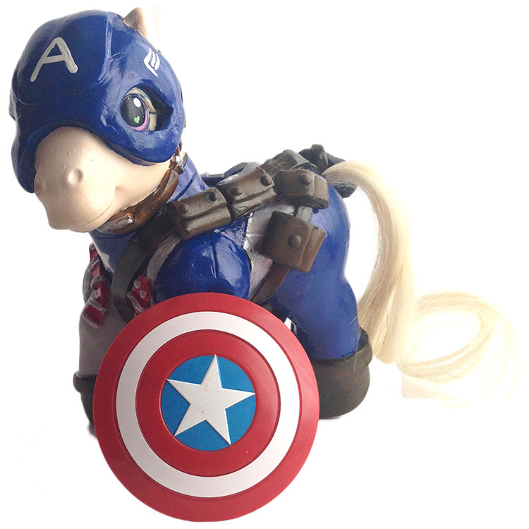 My Little Captain America Pony by Rizzo Michelle