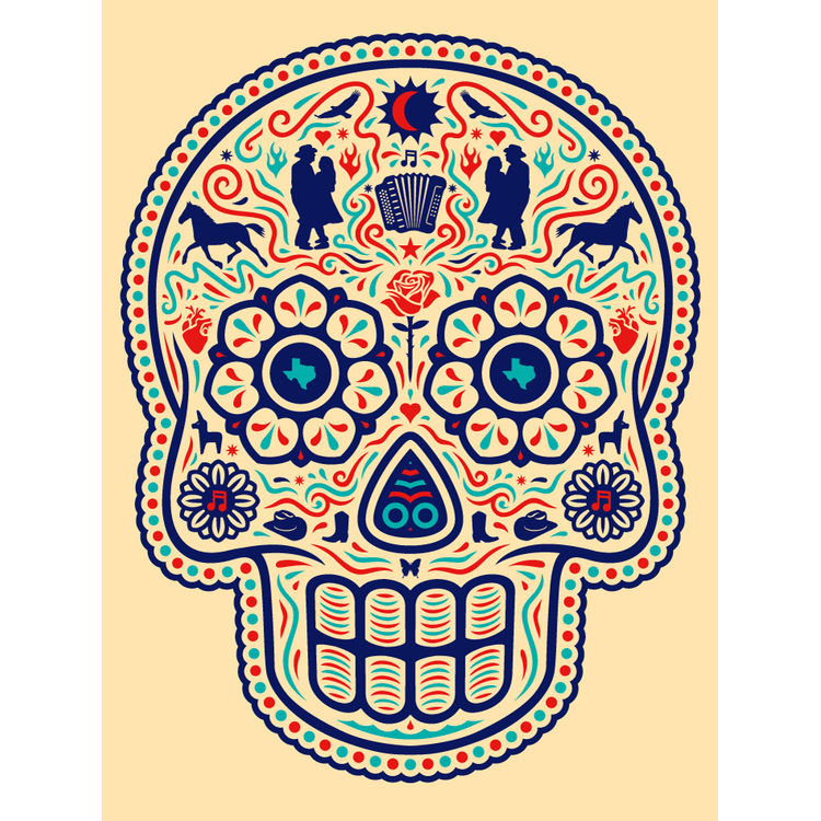 Ganas Tex Mex Calavera by Ernesto Yerena