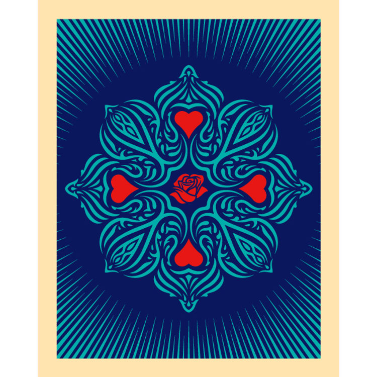 Ganas Dignity & Love - Blue by Ernesto Yerena