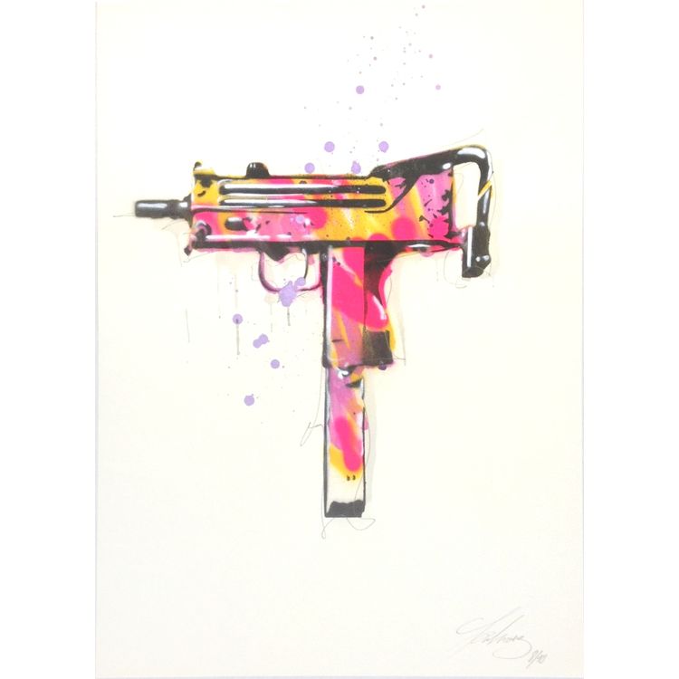 My UZI Weighs a Ton - Sand by Wolfgang Krell