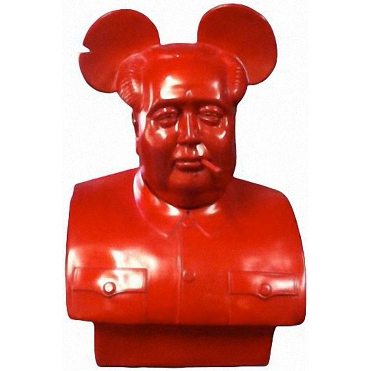Bird is the Word Red Mega Mao by Frank Kozik