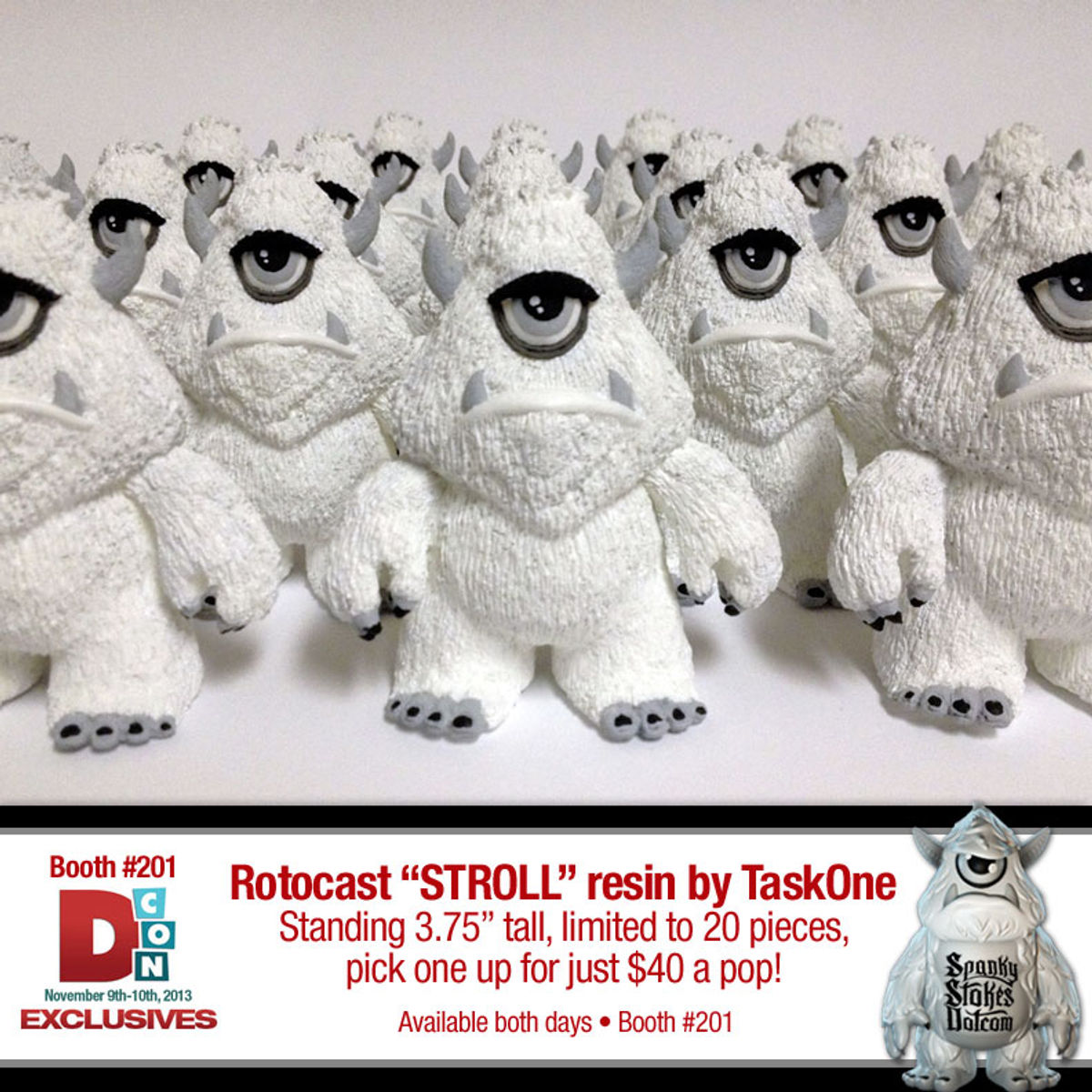 D-Con 2013 SpankyStokes x TaskOne - Rotocast resin "Stroll"