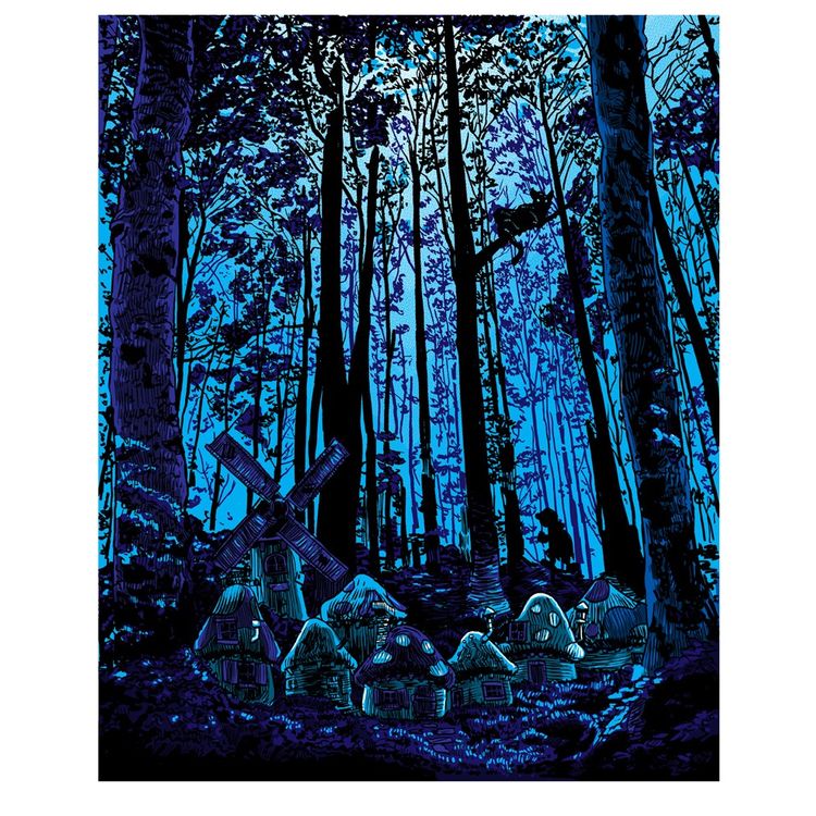 Three Apples High - GID Variant (Smurfs) by Tim Doyle