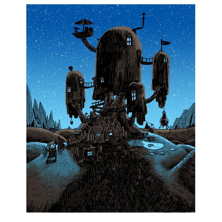 Dawn over Ooo - GID Variant (Adventure Time) by Tim Doyle