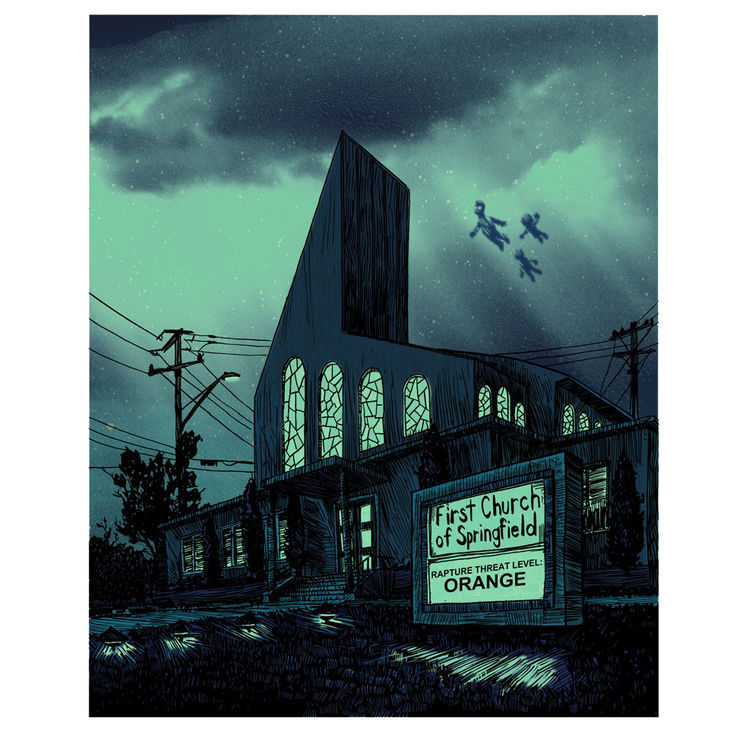 Save Me Jebus - GID Variant (Simpsons) by Tim Doyle