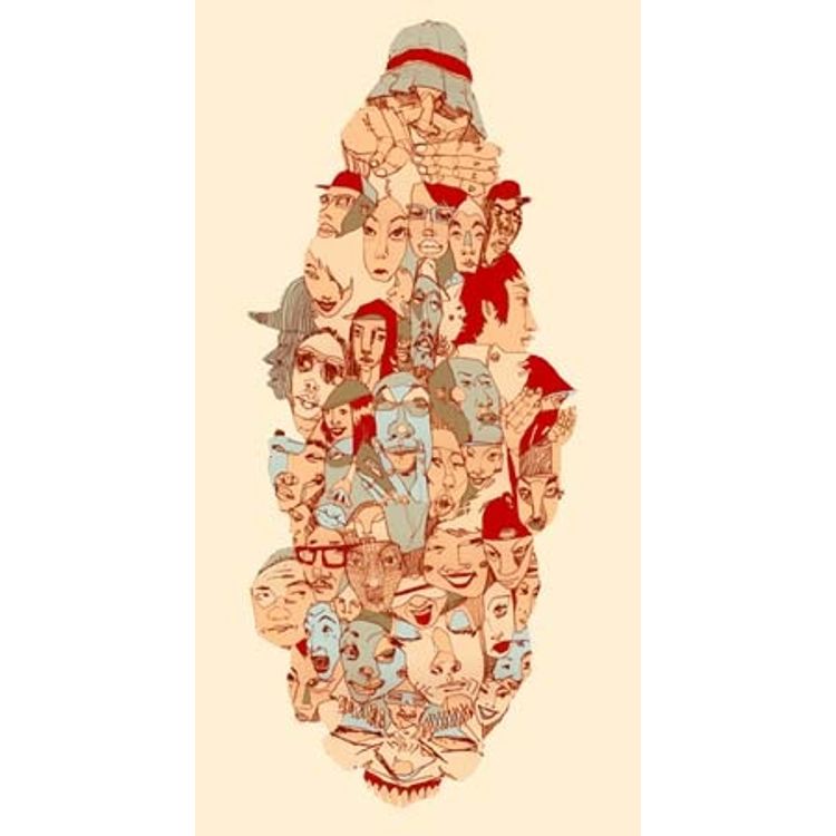 Hedz 3 by David Choe