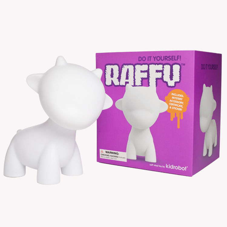 7" White DIY Raffy by Kidrobot