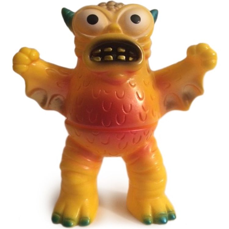 Mini Greasebat - Yellow Painted Standing by Jeff Lamm
