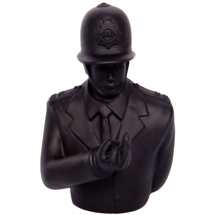 Rude Copper 4" - Black by Apologies to Banksy