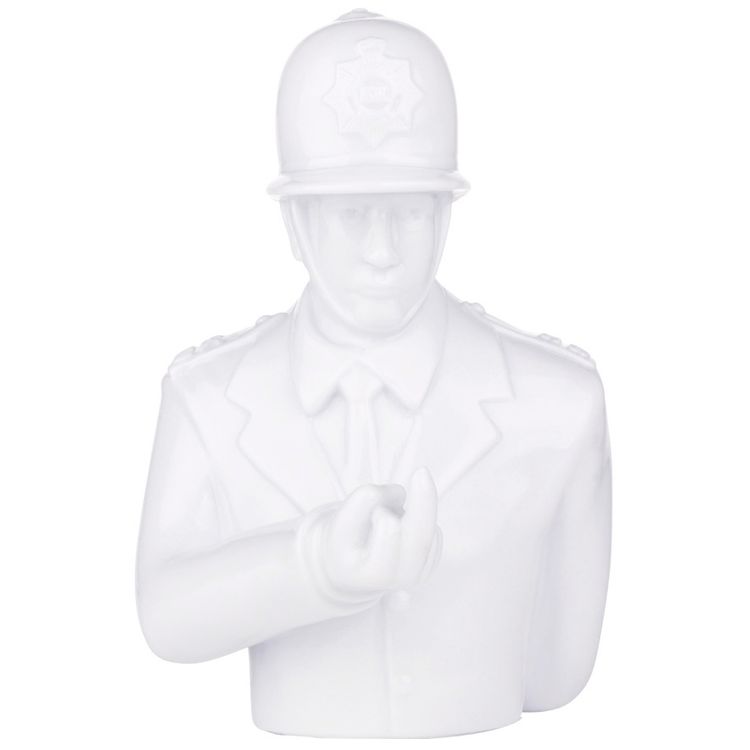 Rude Copper 4" - White/DIY by Apologies to Banksy