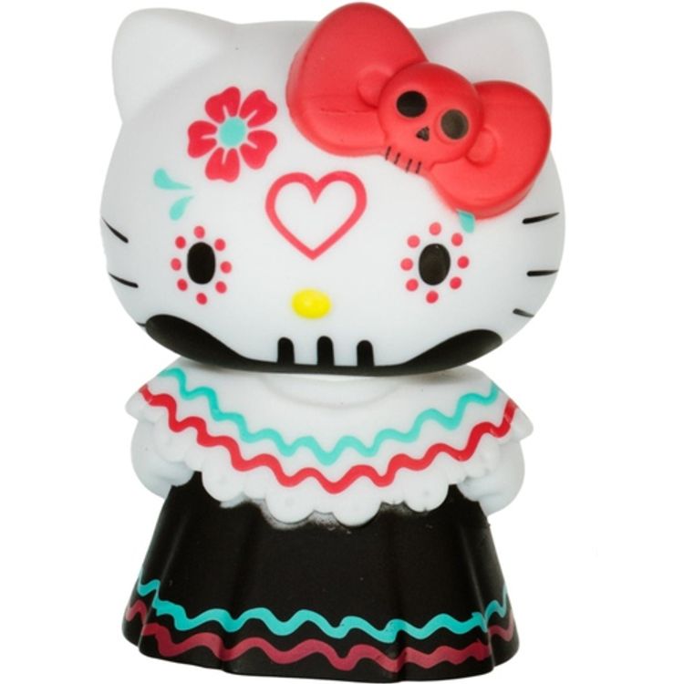 Hello Kitty Horror Mystery Minis - Red Bow Calavera Day of the Dead by Sanrio