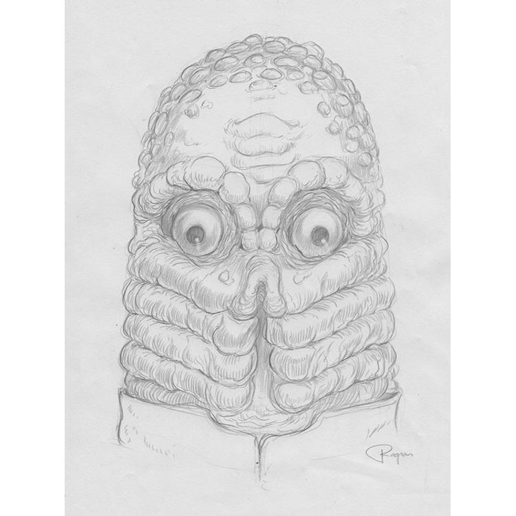 Mole Man Sketch by Brandon Ragnar