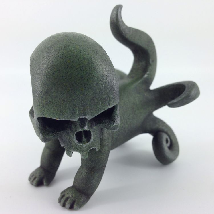 Larva Skull - Green by Skullman (13Art)
