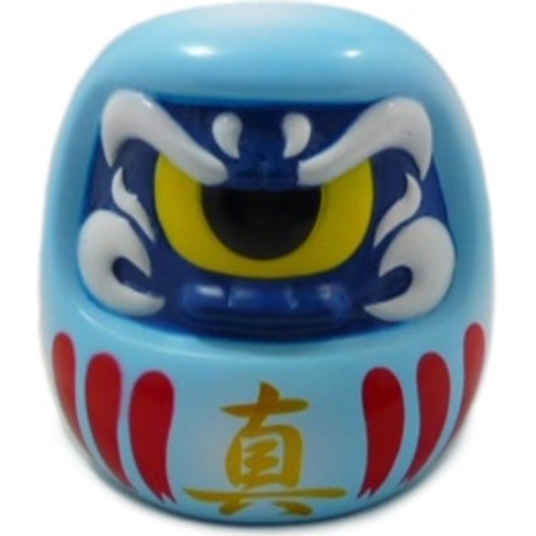 Fortune Daruma - Light Blue Plaques by Real X Head (Mori Katsura)