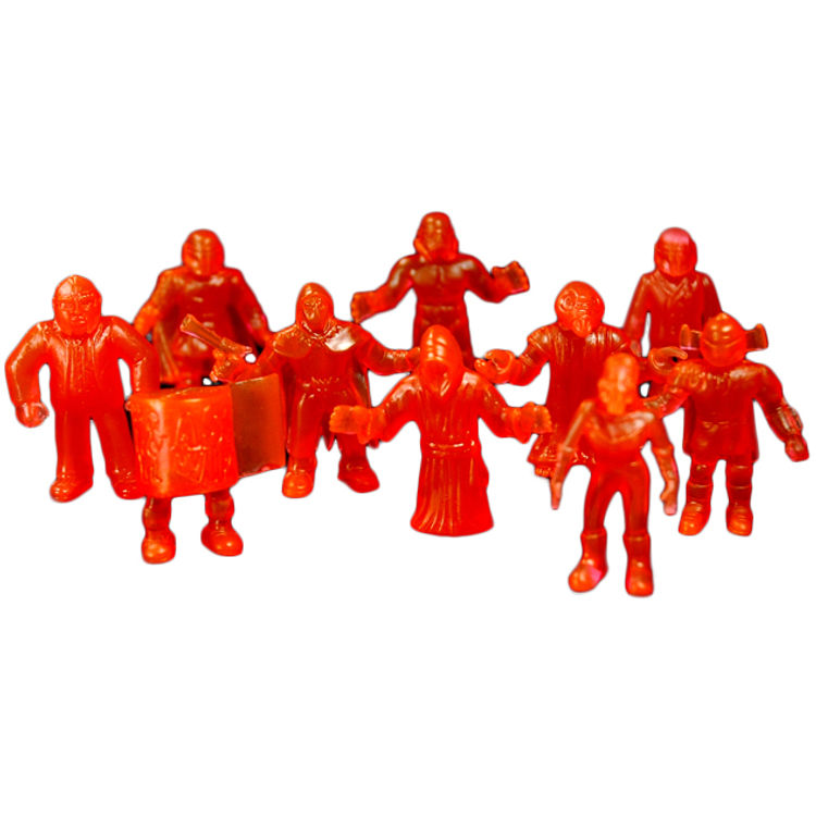 S.U.C.K.L.E. - Clear Red (10 Figure Set) by The Sucklord