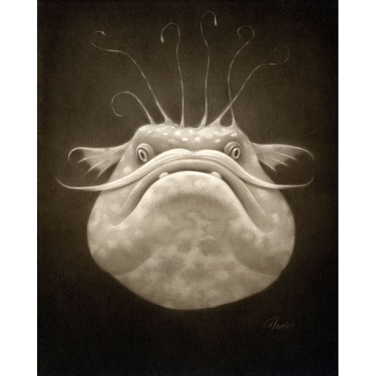 The Grumpy Angler by Travis Louie