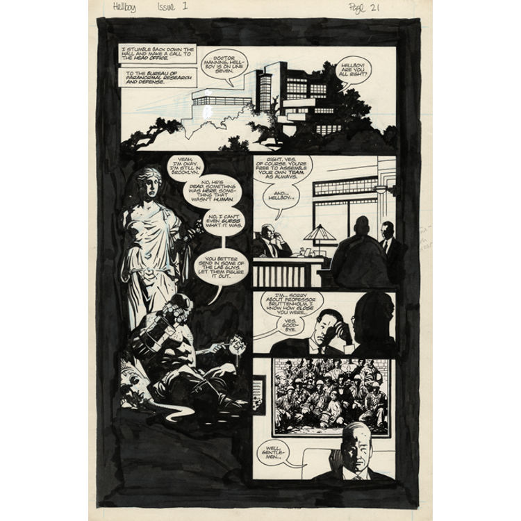 Hellboy Issue 1 Page 21 by Mike Mignola