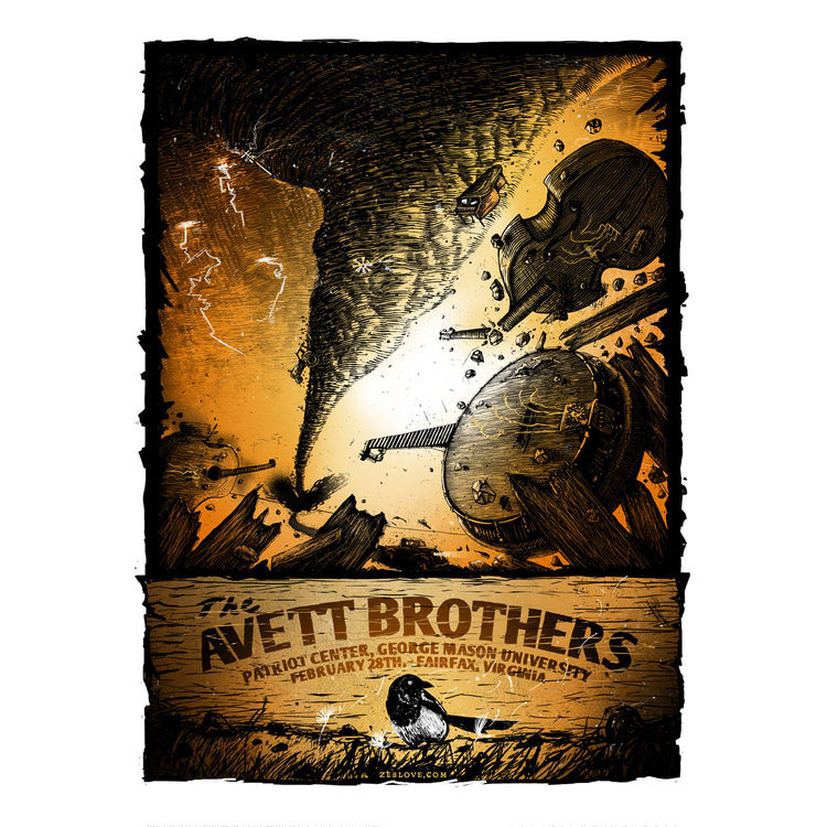 The Avett Brothers – Fairfax, VA 2014 by Zeb Love