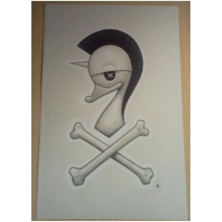 Cross Bones Swanicorn by Daniel Fleres