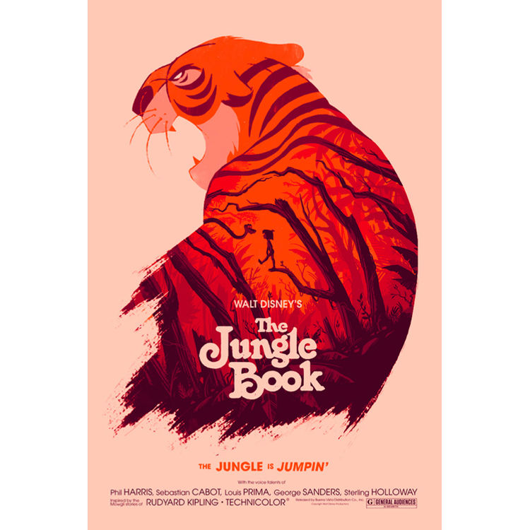 The Jungle Book by Olly Moss