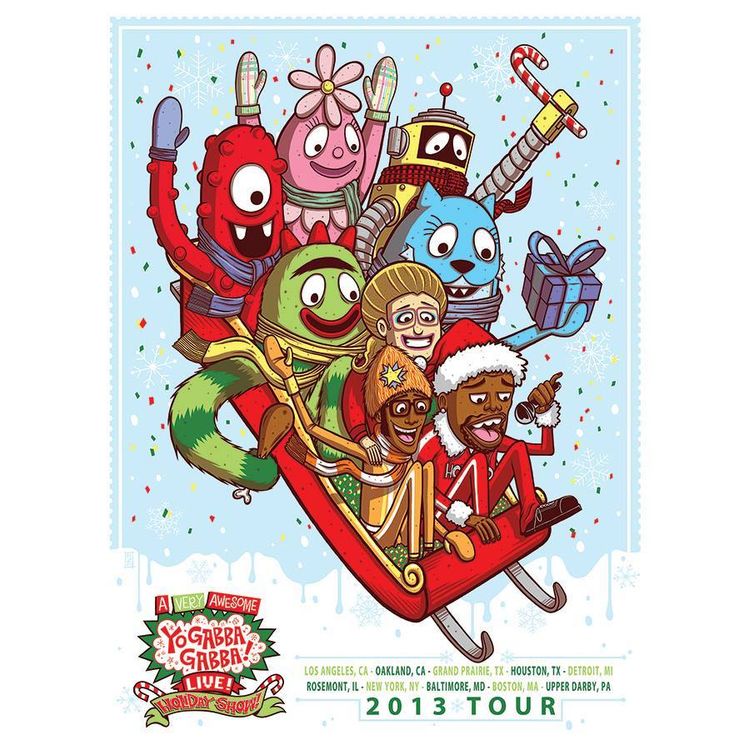 Yo Gabba Gabba 2013 Tour by Jim Mazza