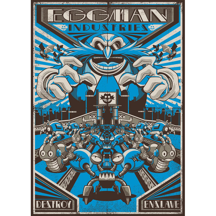 Eggman Industries - Blue by Chad Woodward