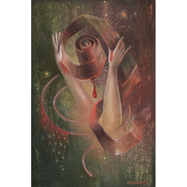 Folding Roses One by Kelly Denato