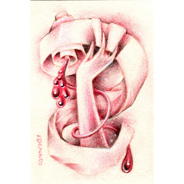 Folding Roses Five by Kelly Denato