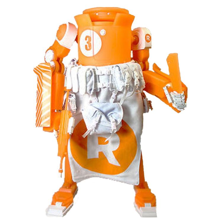 Dropcloth - GID Orange by Ashley Wood