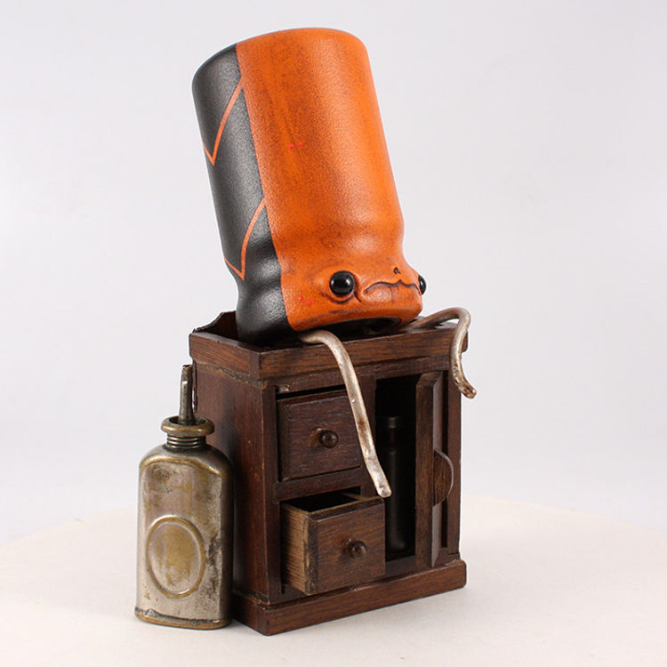 Capacitor (Orange) w/ Cabinet by Andrew Bell