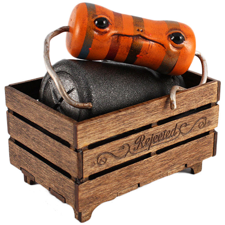 Rejected Resistor (Orange) in Bin by Andrew Bell