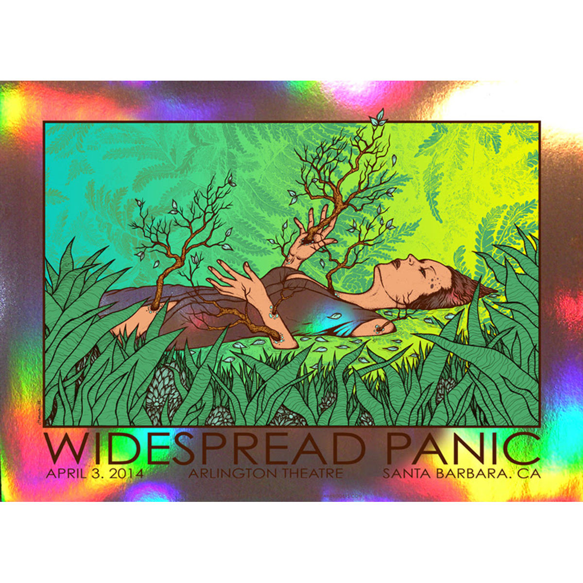 Widespread Panic – Santa Barbara, CA 2014 (Holographic Foil)