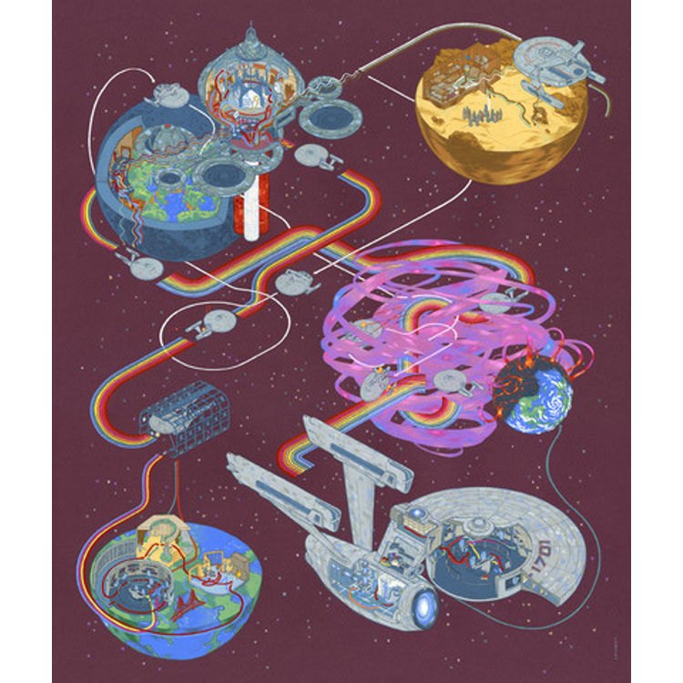 Paths of Khan - Print by Andrew DeGraff