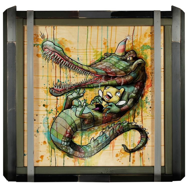 Bee Eating Bittersweet Gator by Scribe (Donald Ross)