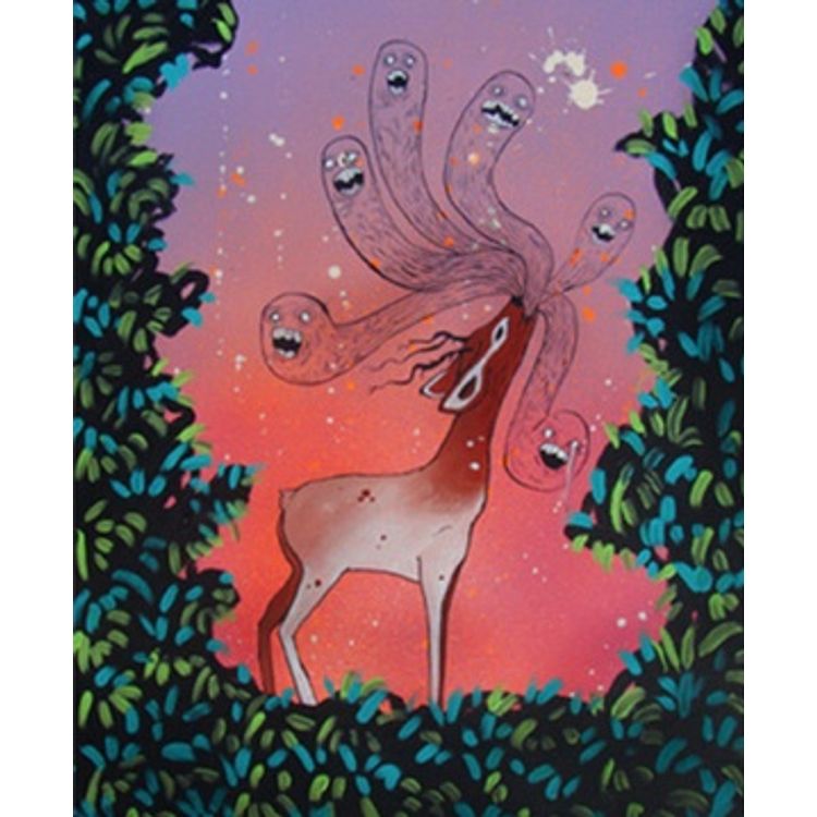 Haunted Forest and the Deer by Jared Konopitski