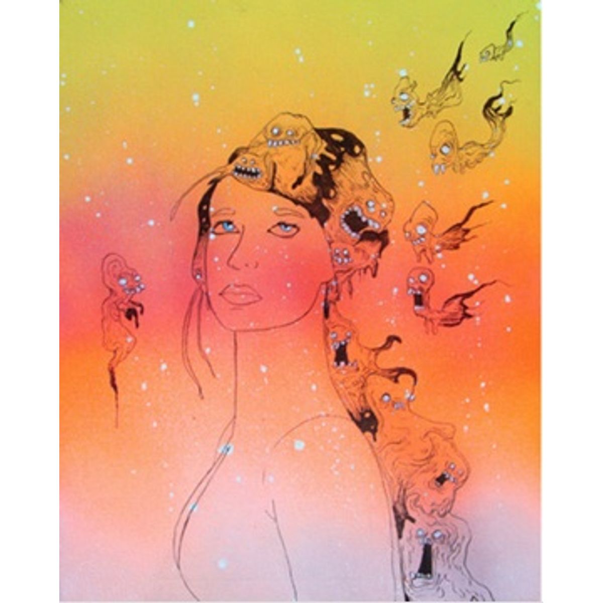 The Monsters Latch On To Her Beauty