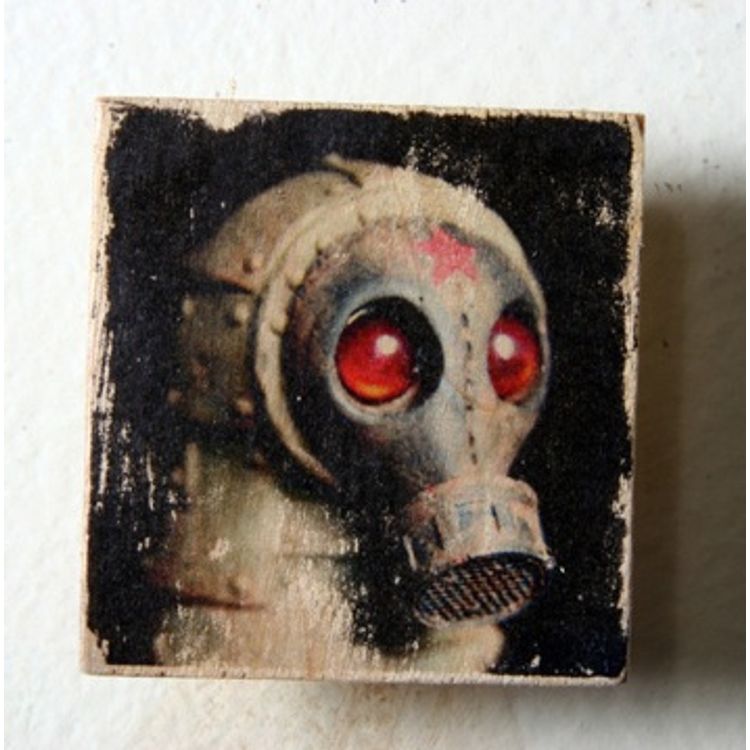 Red Star Drone Magnet by DrilOne