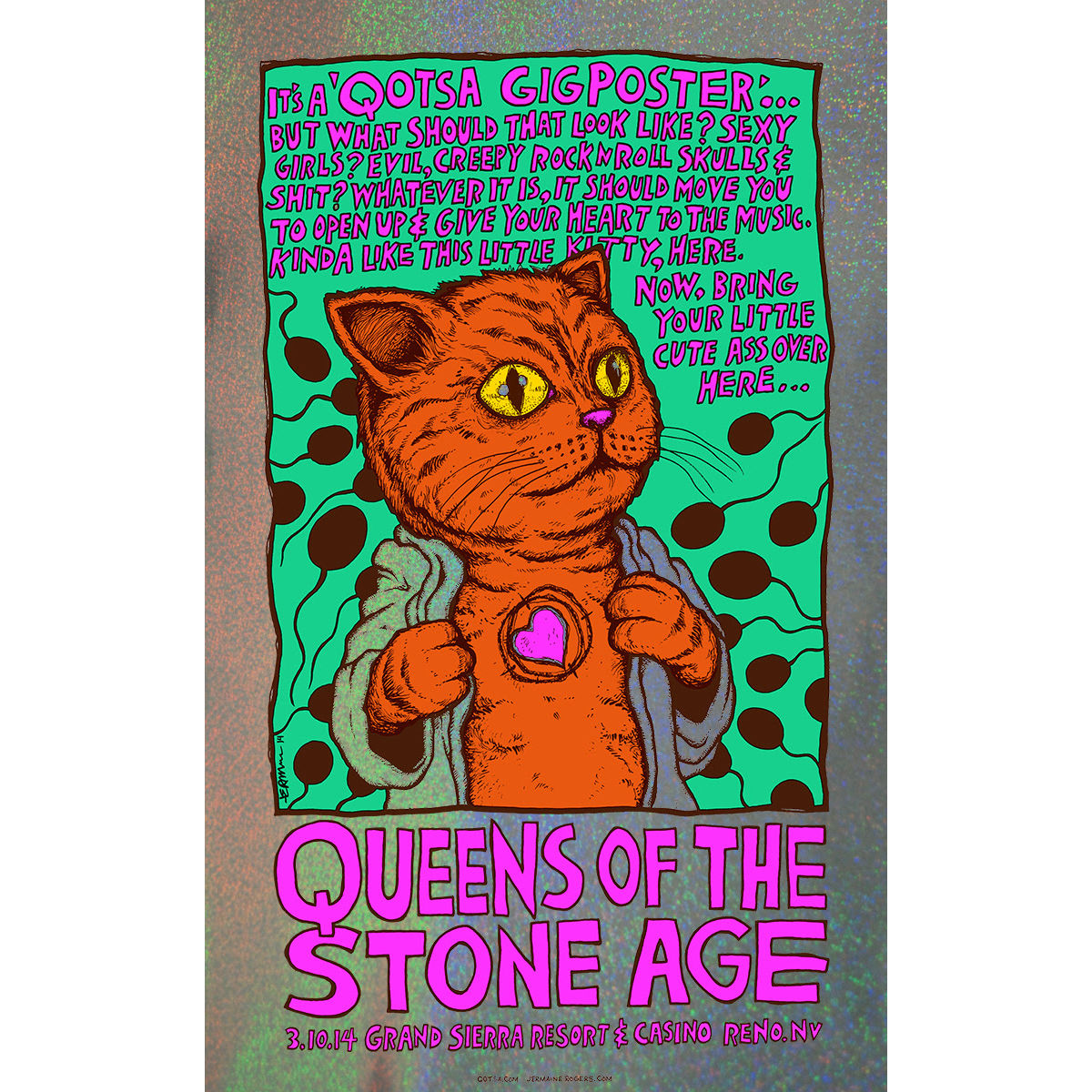 Queens of the Stone Age – Reno, NV 2014 (Sparkle Foil)