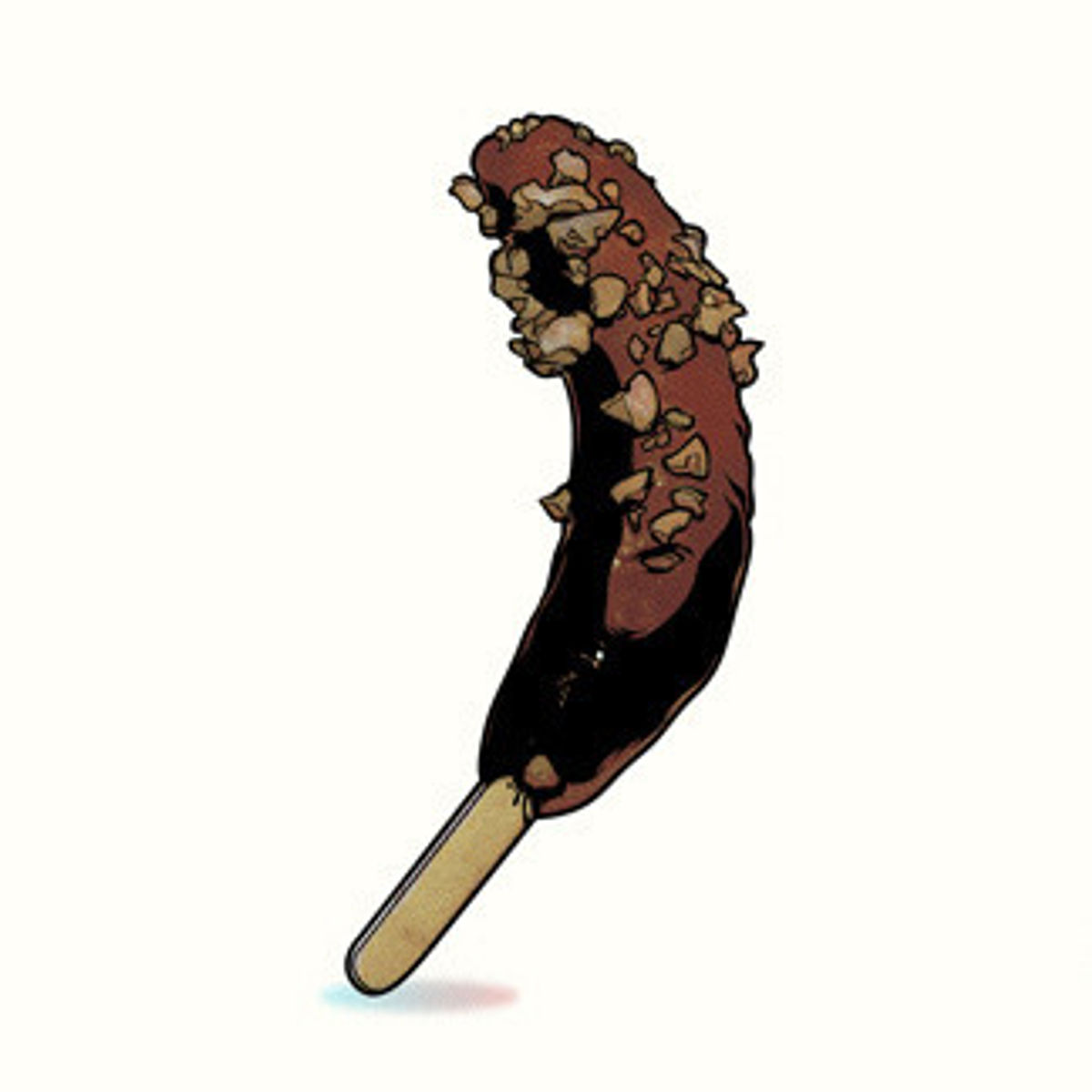 Cold banana in delicious brown treat