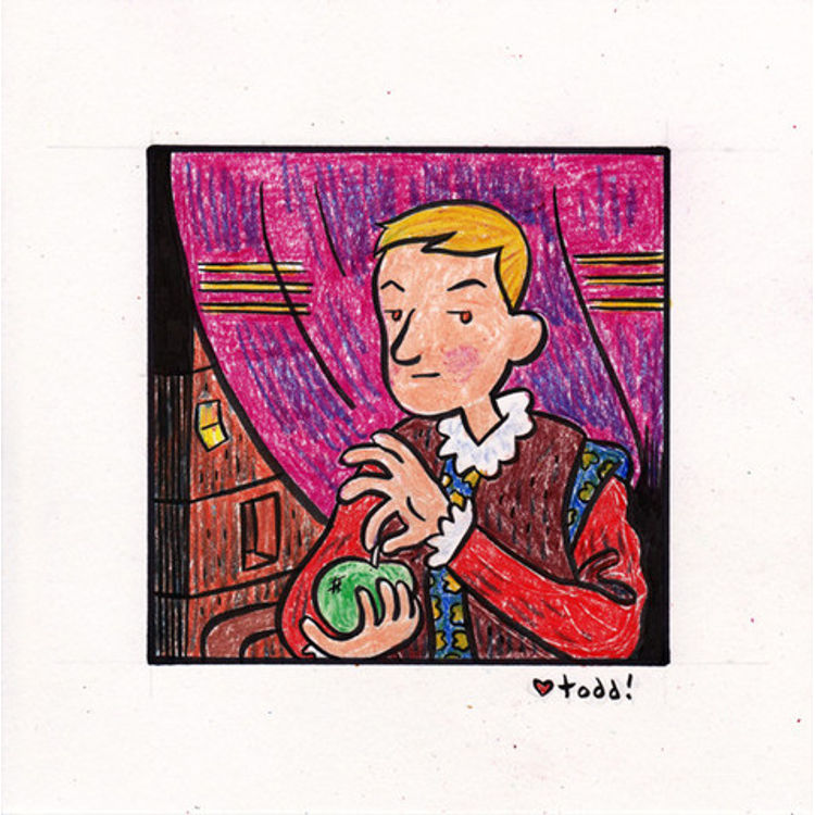 Boy with Apple by Toddbot