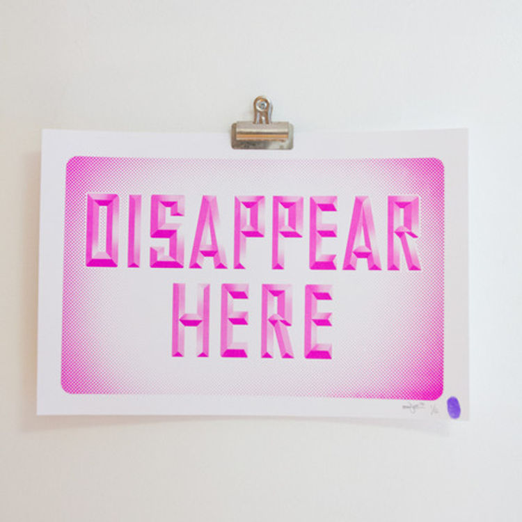 Disappear Here (Pink Edition) by Benjie Escobar