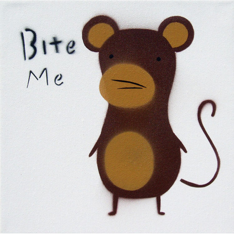 Bite Me Monkey (Brown) by Dan Goodsell