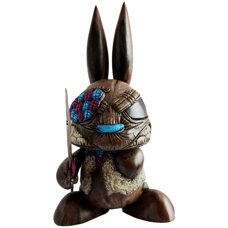 Wooden Tiki Chaos Bunny by Don P (Patrick Lippe)