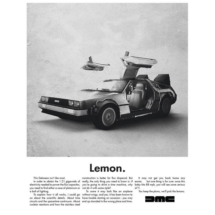 Lemon – Delorean by Justin Van Genderen