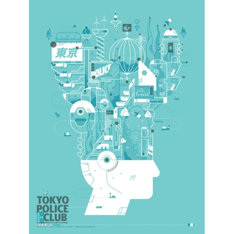 Tokyo Police Club – Chicago, IL 2014 by Delicious Design League