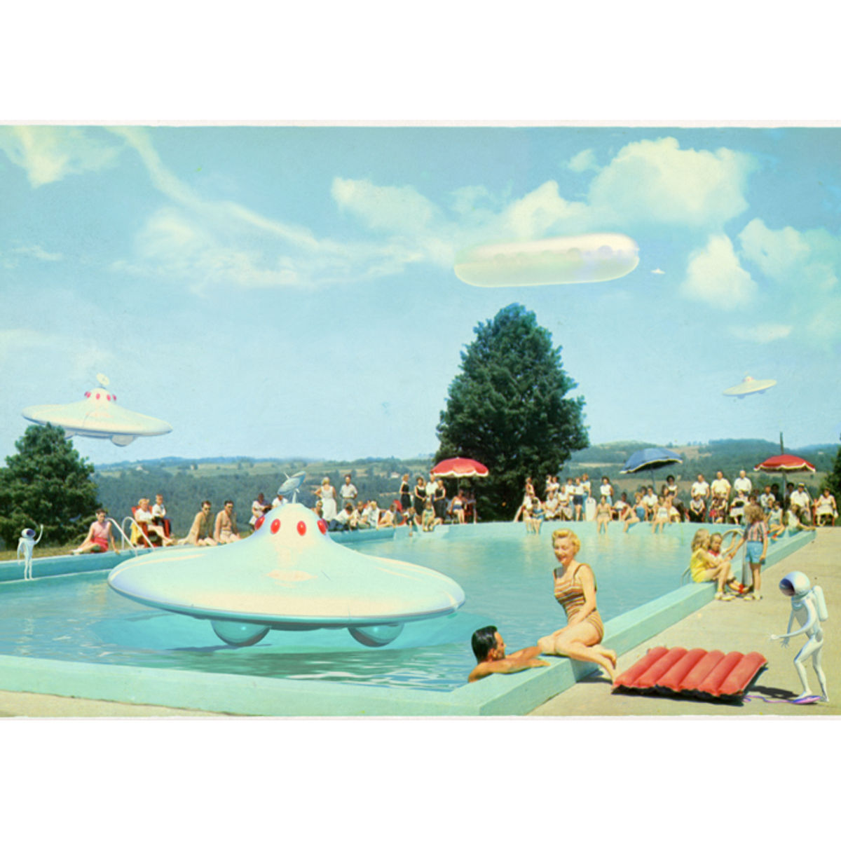 Men In Black Summer Resort, 1954