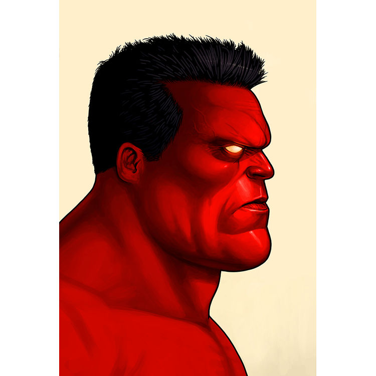 Red Hulk by Mike Mitchell