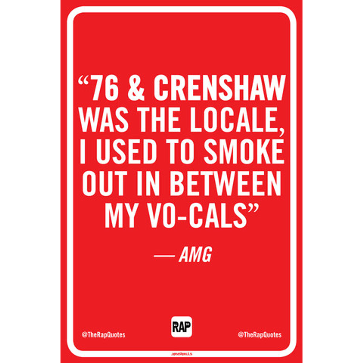 76 & Crenshaw was the locale... (Print)