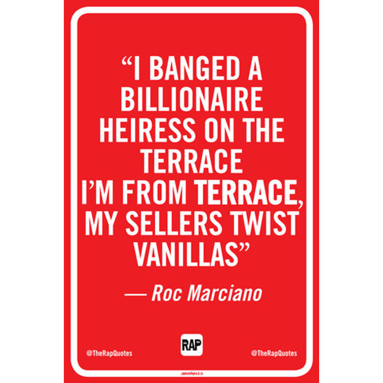 I banged a billionaire heiress on the terrace... (Print) by Jay Shells