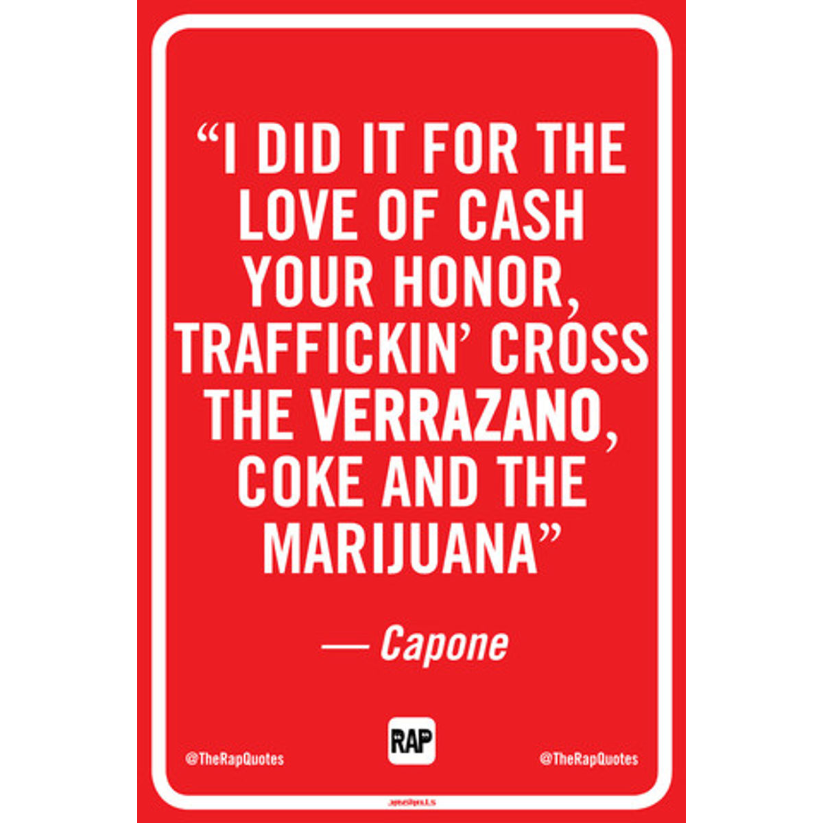 I did it for the love of cash your honor... (Print)